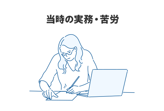 少女が書いている